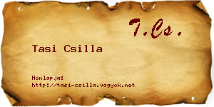 Tasi Csilla névjegykártya